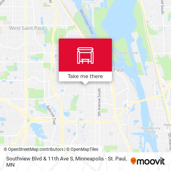 Southview Blvd & 11th Ave S map