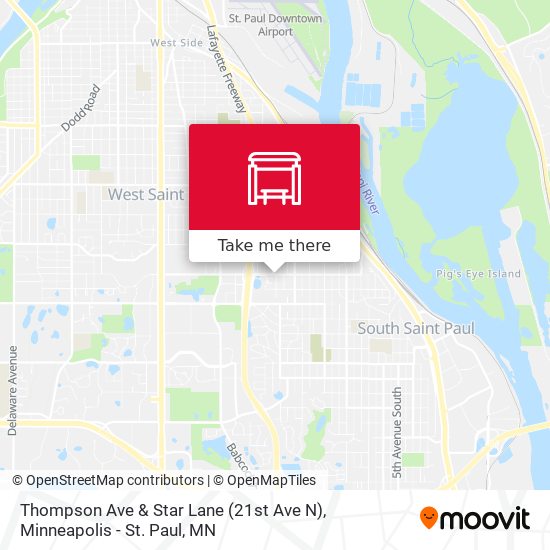 Mapa de Thompson Ave & Star Lane (21st Ave N)