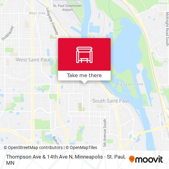 Mapa de Thompson Ave & 14th Ave N