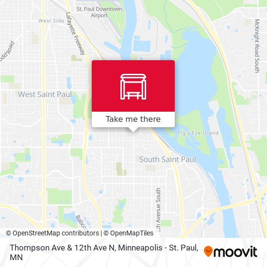 Thompson Ave & 12th Ave N map
