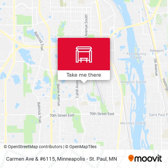 Carmen Ave & #6115 map