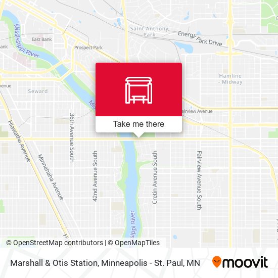 Marshall & Otis Station map