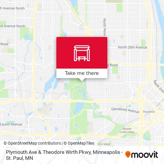 Mapa de Plymouth Ave & Theodore Wirth Pkwy