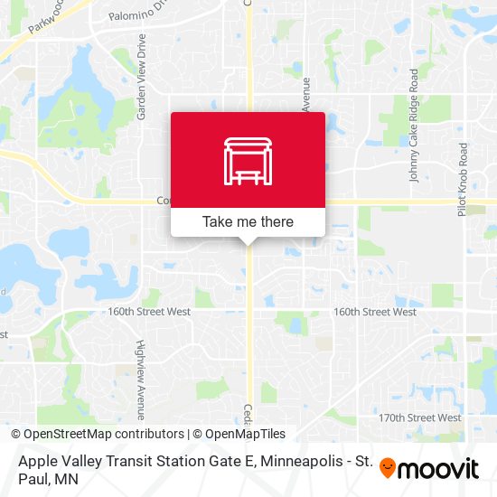 Apple Valley Transit Station Gate E map