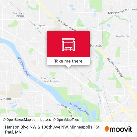 Mapa de Hanson Blvd NW & 106th Ave NW