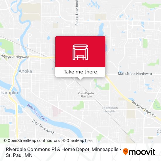 Mapa de Riverdale Commons Pl & Home Depot