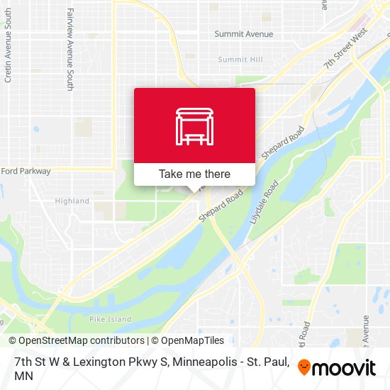 Mapa de 7th St W & Lexington Pkwy S