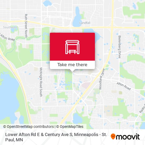 Mapa de Lower Afton Rd E & Century Ave S