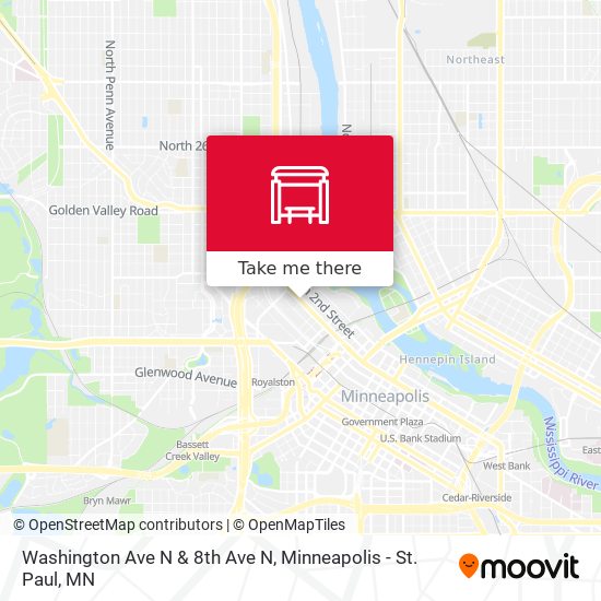 Mapa de Washington Ave N & 8th Ave N