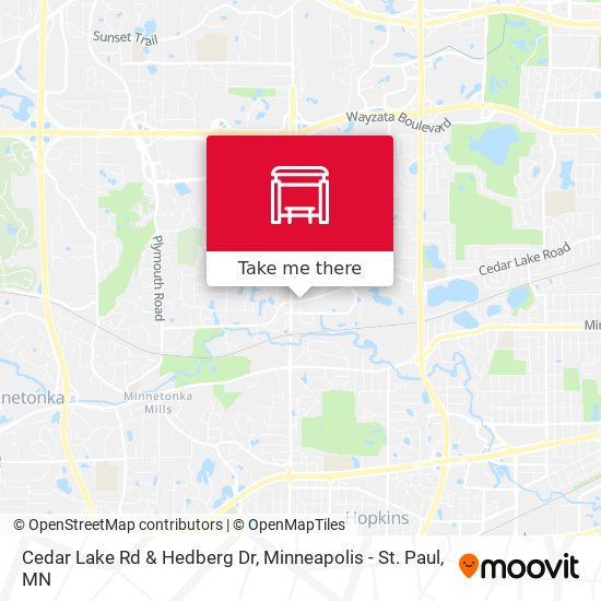 Mapa de Cedar Lake Rd & Hedberg Dr