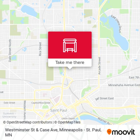 Westminster St & Case Ave map