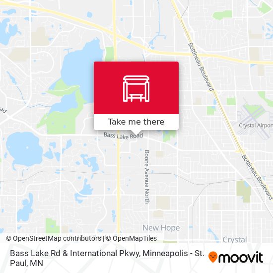 Bass Lake Rd & International Pkwy map