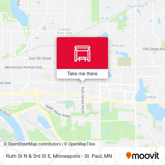 Ruth St N & 3rd St E map
