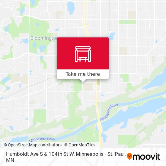 Humboldt Ave S & 104th St W map
