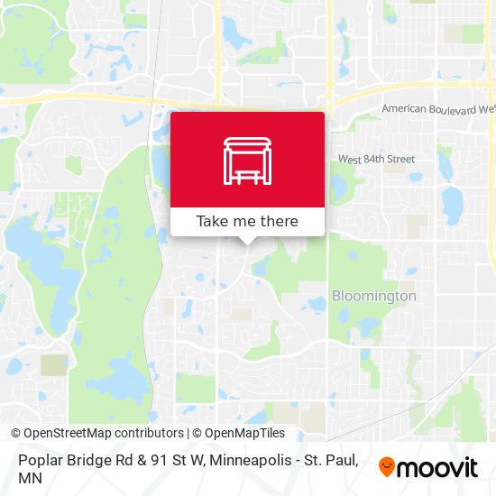 Mapa de Poplar Bridge Rd & 91 St W