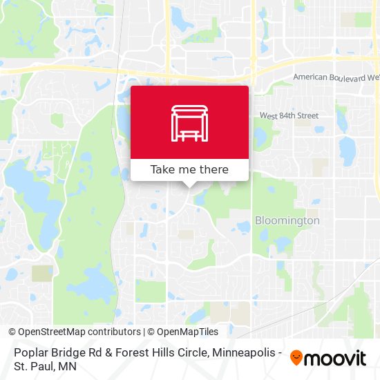 Poplar Bridge Rd & Forest Hills Circle map