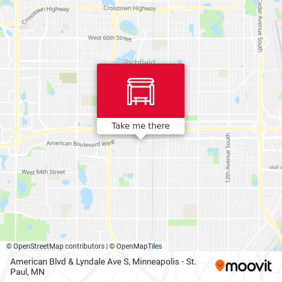 American Blvd & Lyndale Ave S map