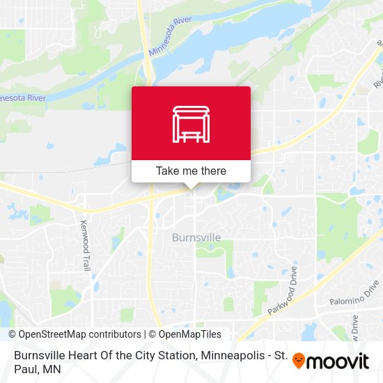 Mapa de Burnsville Heart Of the City Station