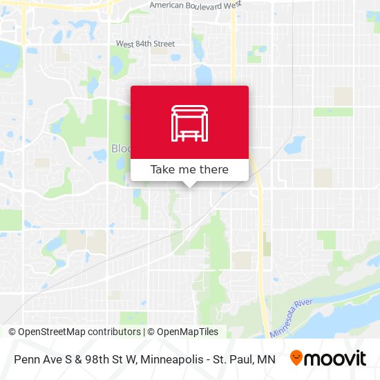 Mapa de Penn Ave S & 98th St W