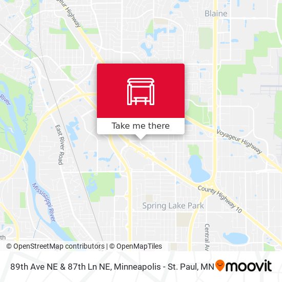 Mapa de 89th Ave NE & 87th Ln NE