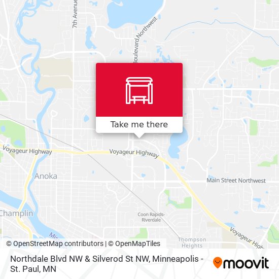 Mapa de Northdale Blvd NW & Silverod St NW