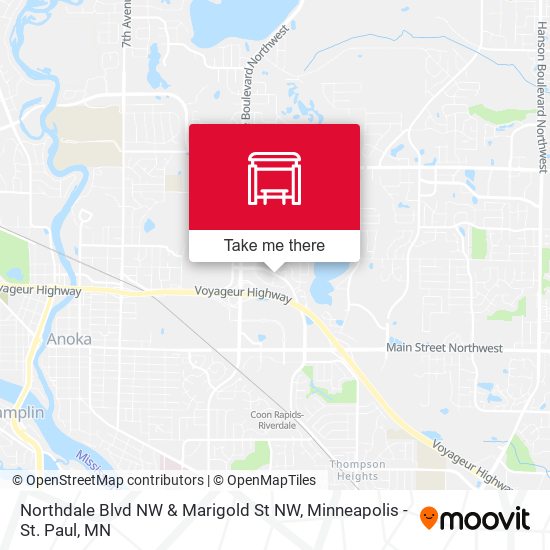 Mapa de Northdale Blvd NW & Marigold St NW