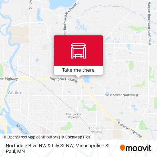 Mapa de Northdale Blvd NW & Lily St NW