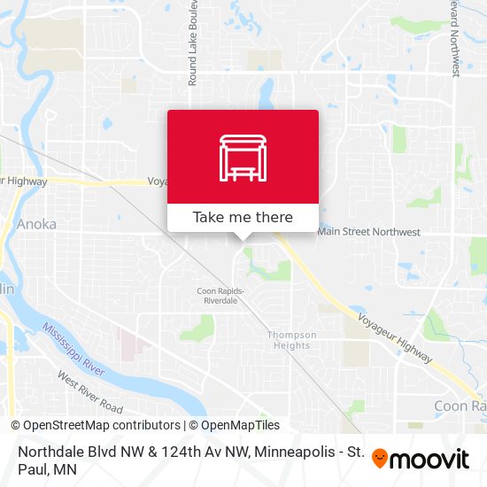 Northdale Blvd NW & 124th Av NW map