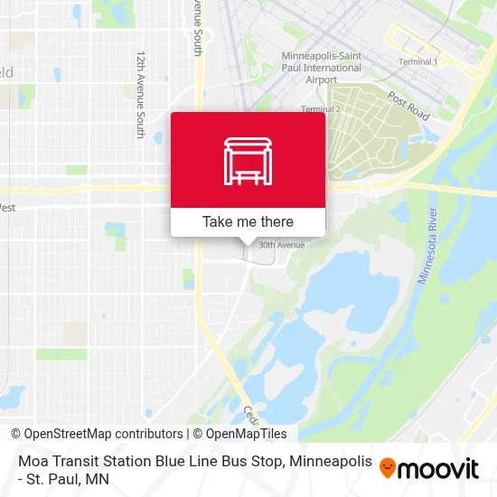 Moa Transit Station Blue Line Bus Stop map