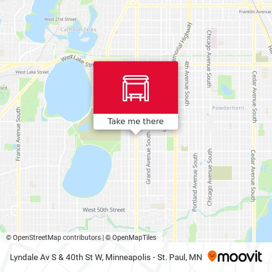Mapa de Lyndale Av S & 40th St W