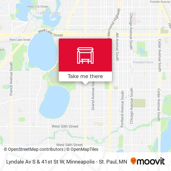 Lyndale Av S & 41st St W map