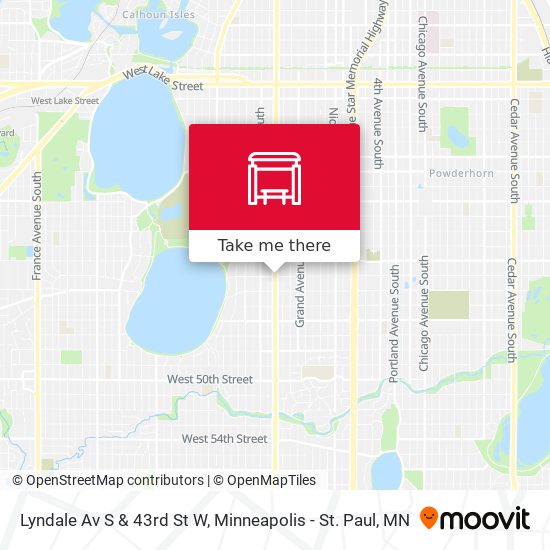 Mapa de Lyndale Av S & 43rd St W