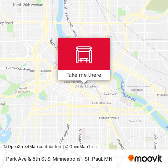 Mapa de Park Ave & 5th St S