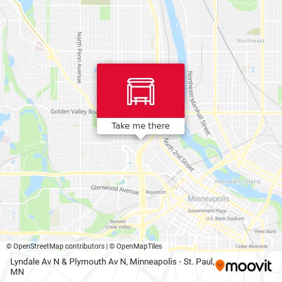 Mapa de Lyndale Av N & Plymouth Av N