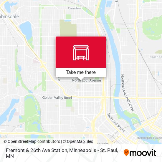 Fremont & 26th Ave Station map