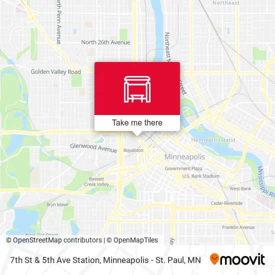 7th St & 5th Ave Station map