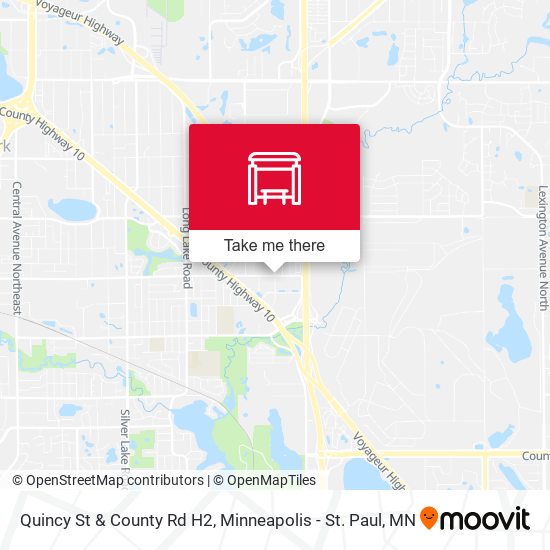 Mapa de Quincy St & County Rd H2