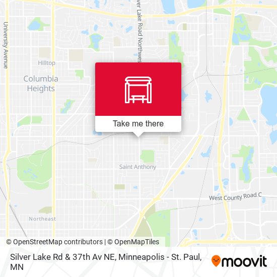 Silver Lake Rd & 37th Av NE map