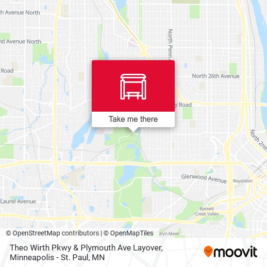 Mapa de Theo Wirth Pkwy & Plymouth Ave Layover