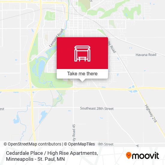 Mapa de Cedardale Place / High Rise Apartments