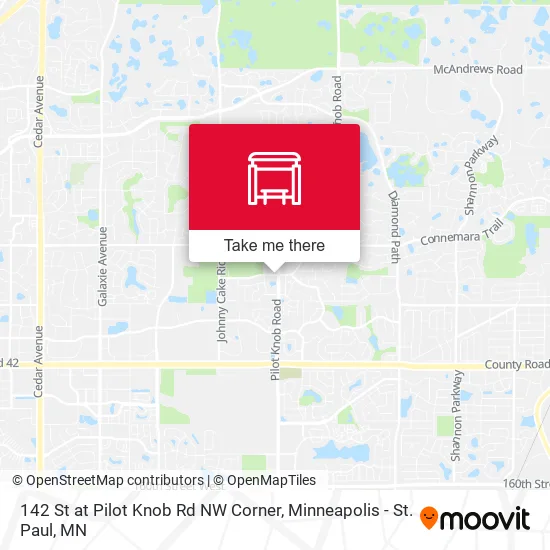 142 St at Pilot Knob Rd NW Corner map