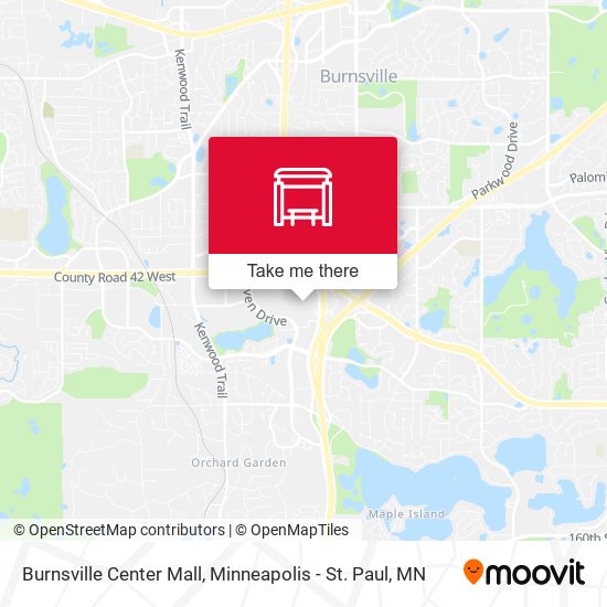Mapa de Burnsville Center Mall
