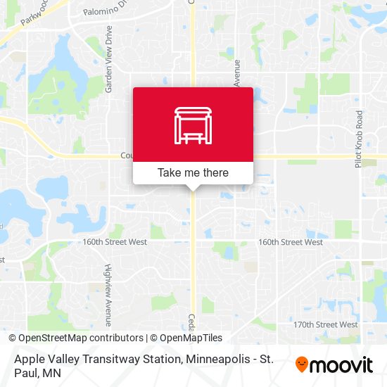 Apple Valley Transitway Station map