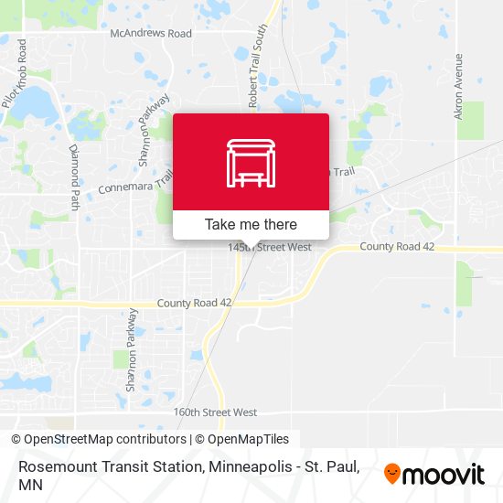 Rosemount Transit Station map