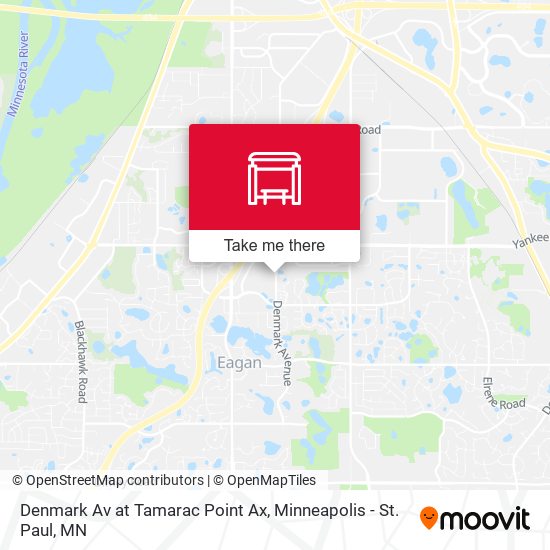 Denmark Av at Tamarac Point Ax map