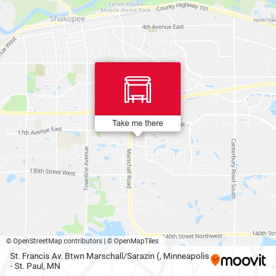 St. Francis Av. Btwn Marschall / Sarazin map