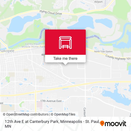 Mapa de 12th Ave E at Canterbury Park