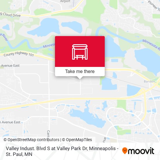 Valley Indust. Blvd S at Valley Park Dr map