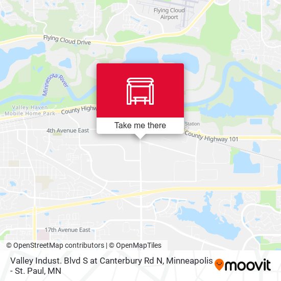 Valley Indust. Blvd S at Canterbury Rd N map