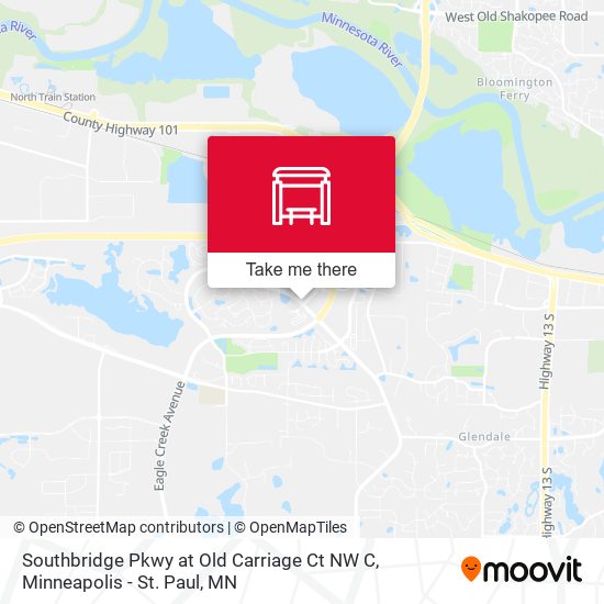 Southbridge Pkwy at Old Carriage Ct NW C map